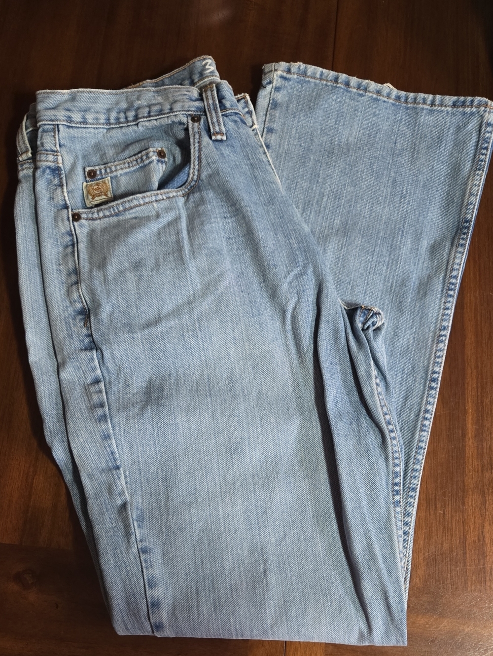 Cinch Light Blue Straight Leg Mens Jeans 36x36
